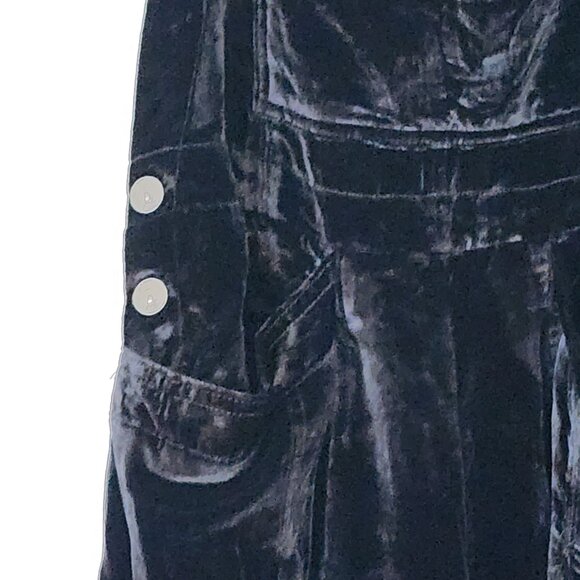 NWT Free People Velour Overalls Black Size XS, Lagenlook, Cozy Chic, Bohemian, - Picture 5 of 12
